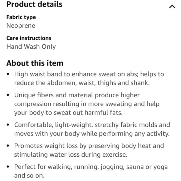 Ausum Slimming Neoprene Hot Sweat Thermo Pants Leggings Body Shapers Sauna Suit - Picture 8 of 9